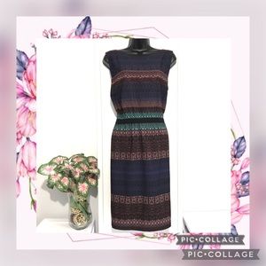 LOFT- Tribal Print Dress -Large.